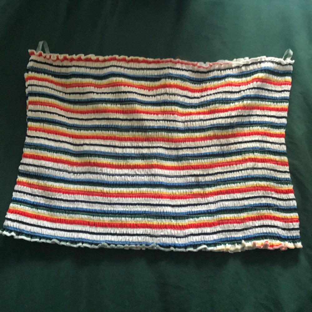 Rainbow tube top